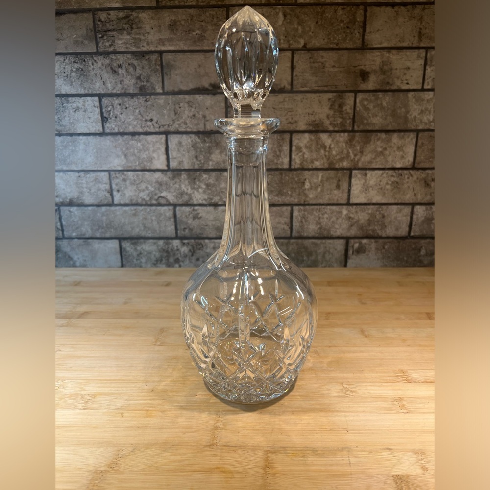 Vintage Gotham King Edward Decanter Crystal Decanter w/ Stopper Bar Accessories